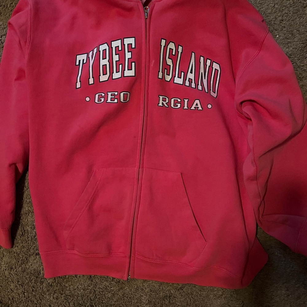Men's Red Tybee Island Hoodie